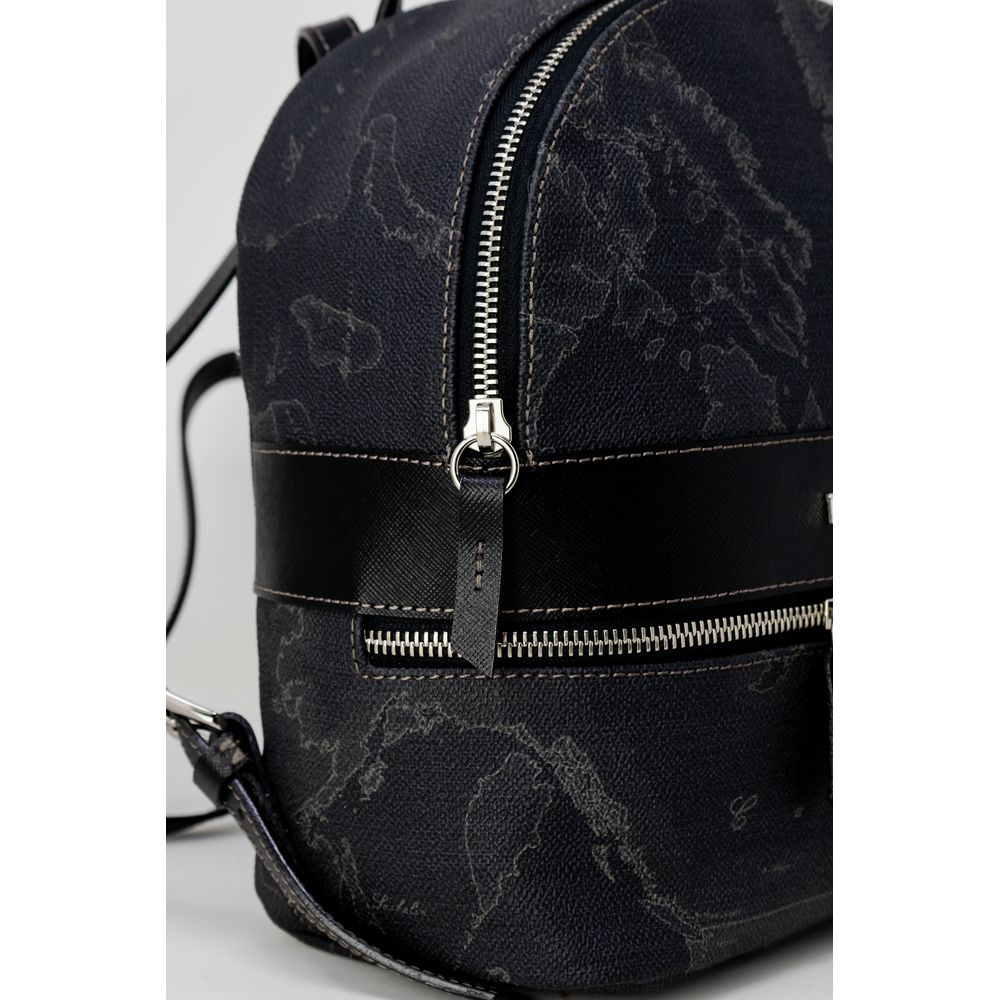 Alviero Martini Prima Classe Black Leather Backpack | Regal Royce