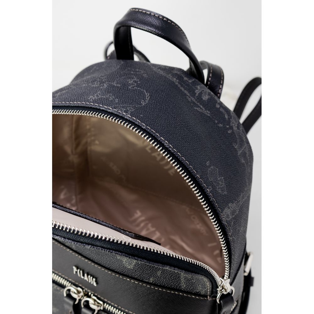 Alviero Martini Prima Classe Black Leather Backpack | Regal Royce