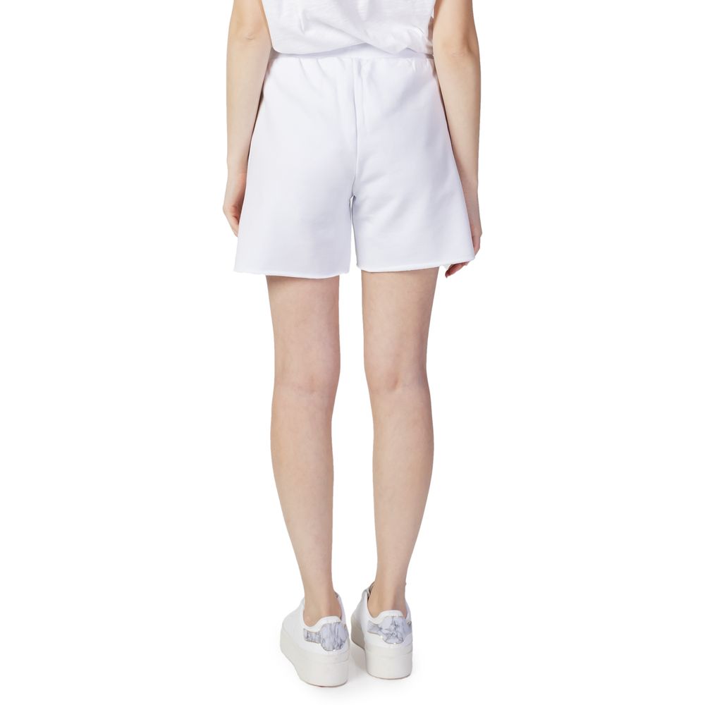 Blauer White Cotton Shorts | Regal Royce