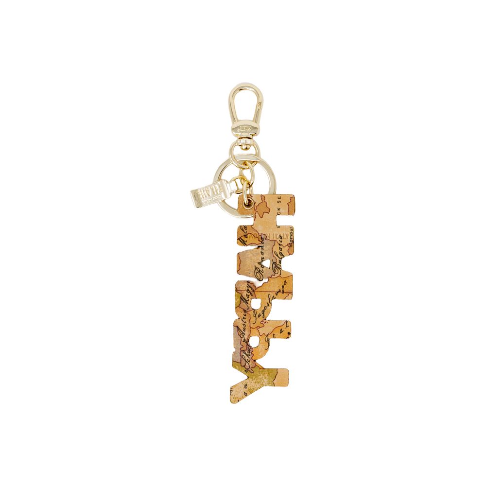 Alviero Martini Prima Classe Beige Polyester Keychain | Regal Royce