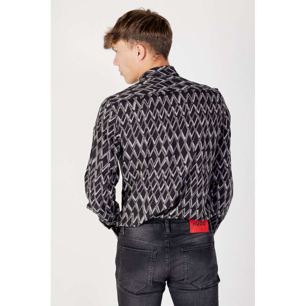 Antony Morato Black Cotton Pattern Shirt | Regal Royce