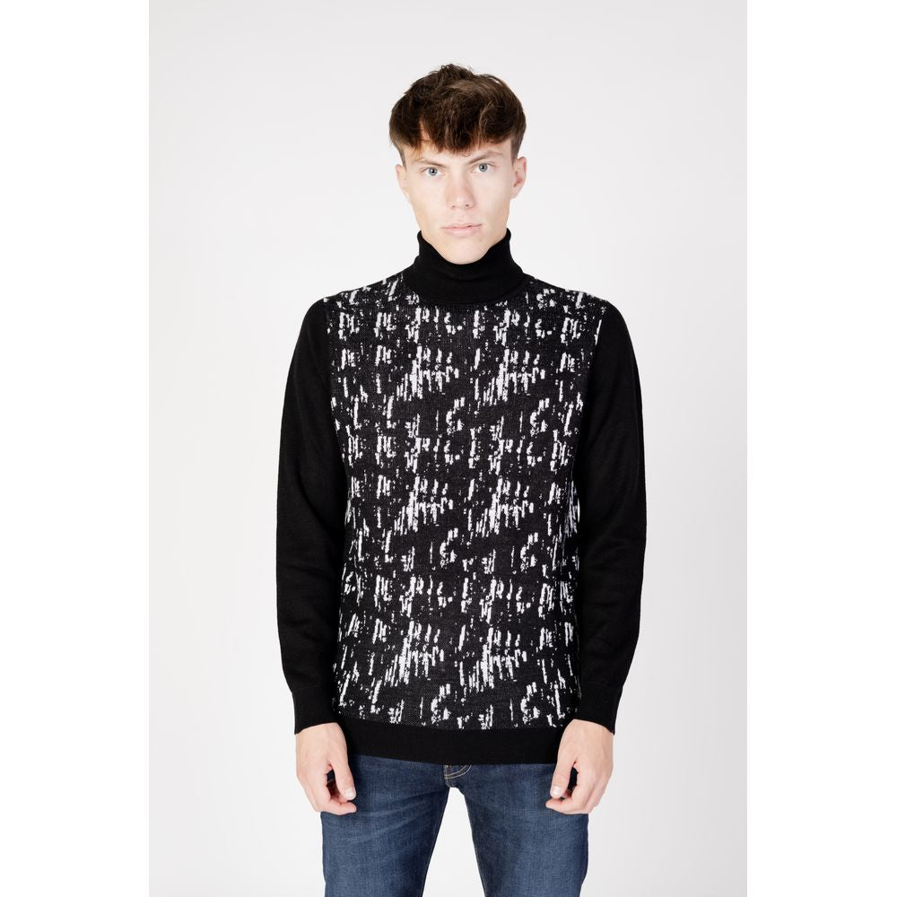 Antony Morato Black Wool Turtleneck | Regal Royce