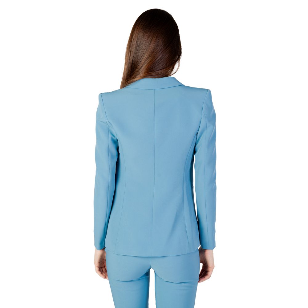 Rinascimento Turquoise Polyester Blazer | Regal Royce