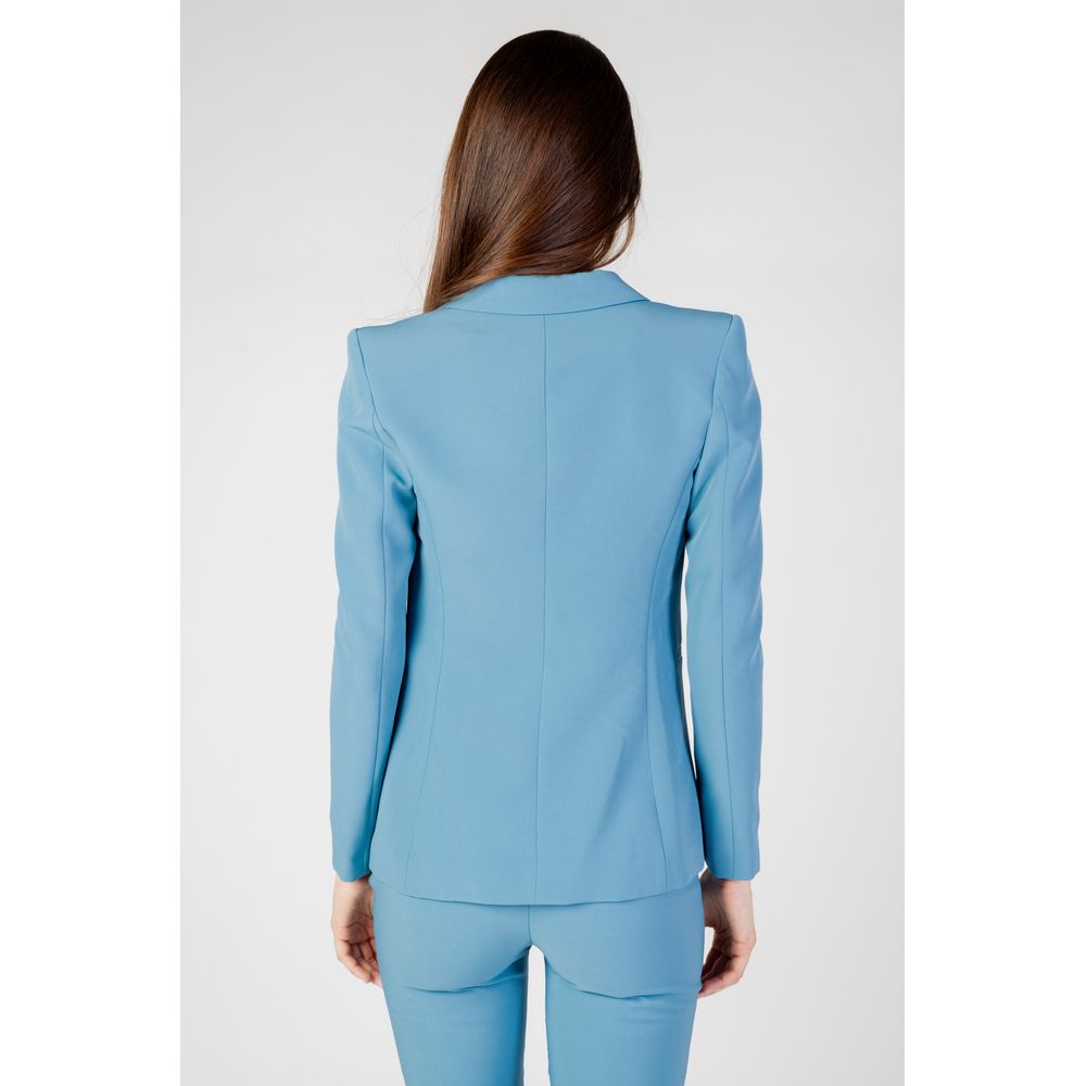 Rinascimento Turquoise Polyester Blazer | Regal Royce