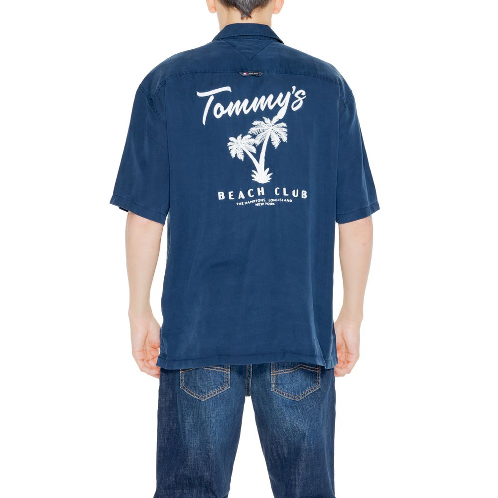 Tommy Hilfiger Jeans Blue Lyocell Shortsleeve Shirt | Regal Royce