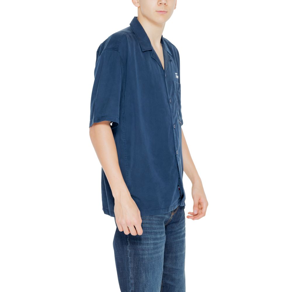 Tommy Hilfiger Jeans Blue Lyocell Shortsleeve Shirt | Regal Royce