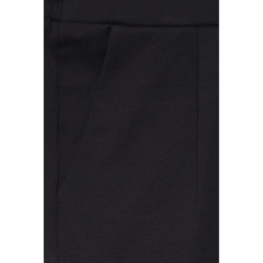 ICHI Black Polyester Mini Skirt | Regal Royce