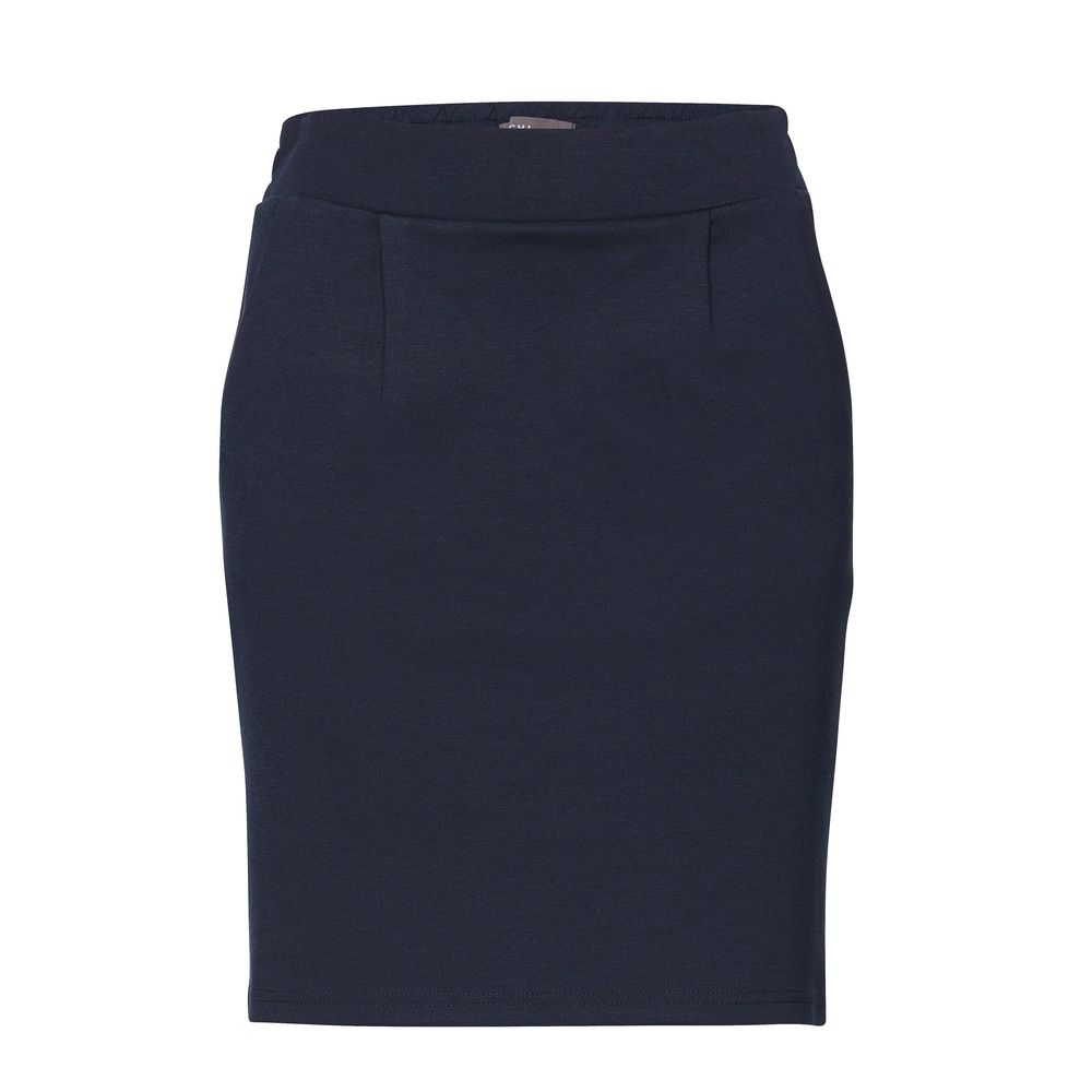 ICHI Blue Polyester Mini Skirt | Regal Royce