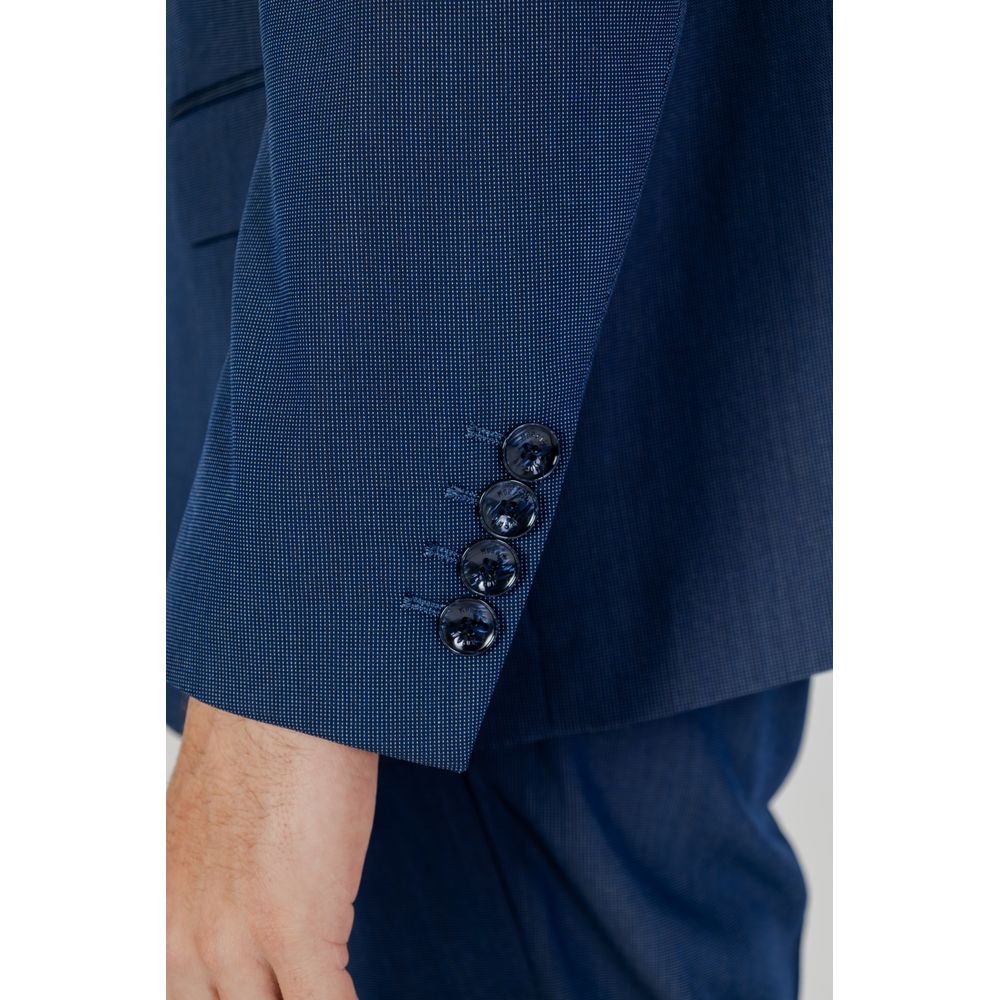 Antony Morato Blue Polyester Blazer | Regal Royce