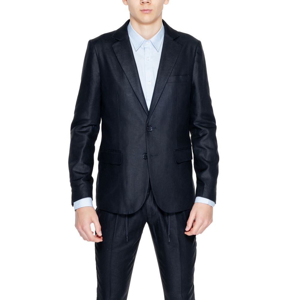 Antony Morato Black Linen Blazer | Regal Royce