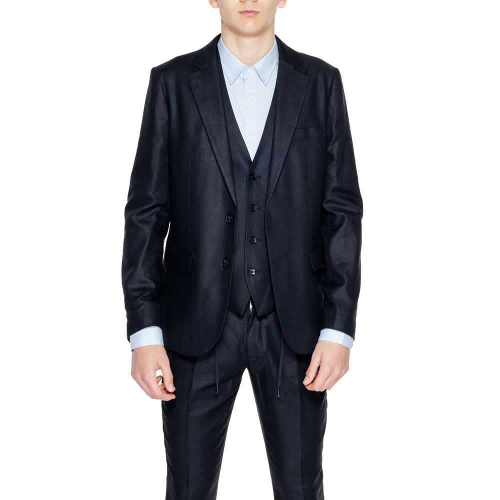 Antony Morato Black Linen Blazer | Regal Royce