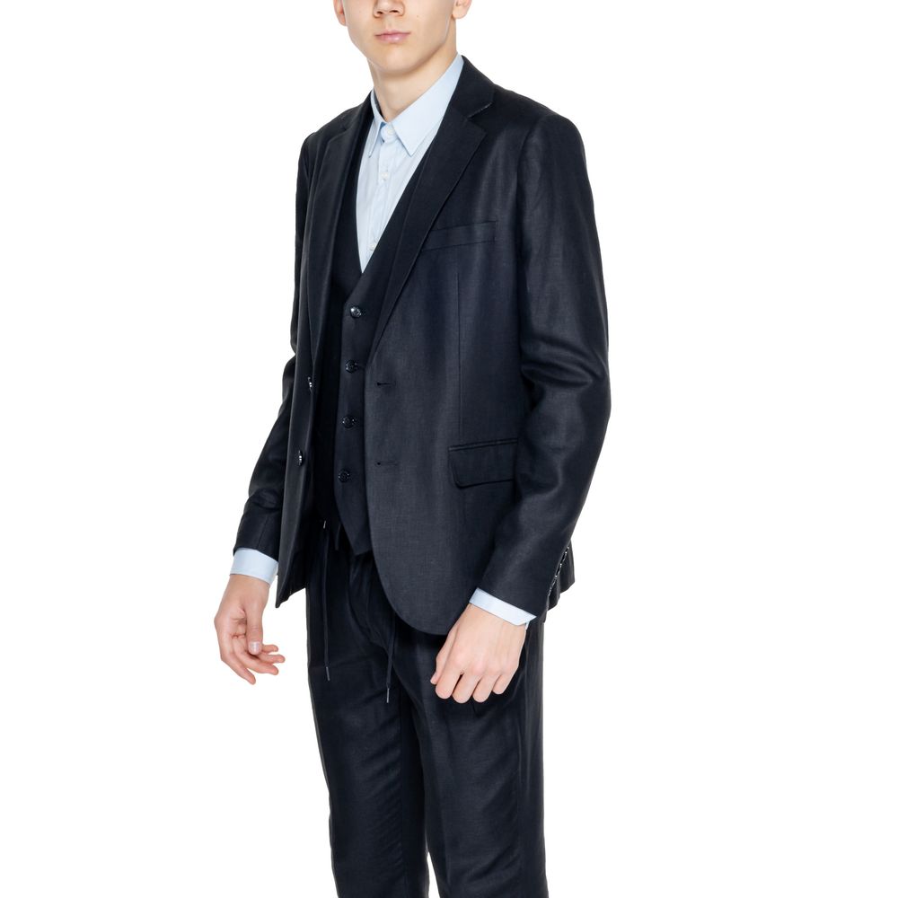 Antony Morato Black Linen Blazer | Regal Royce