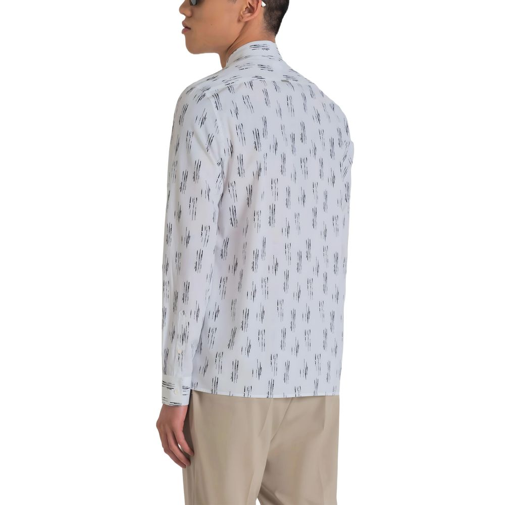 Antony Morato White Viscose Pattern Shirt | Regal Royce