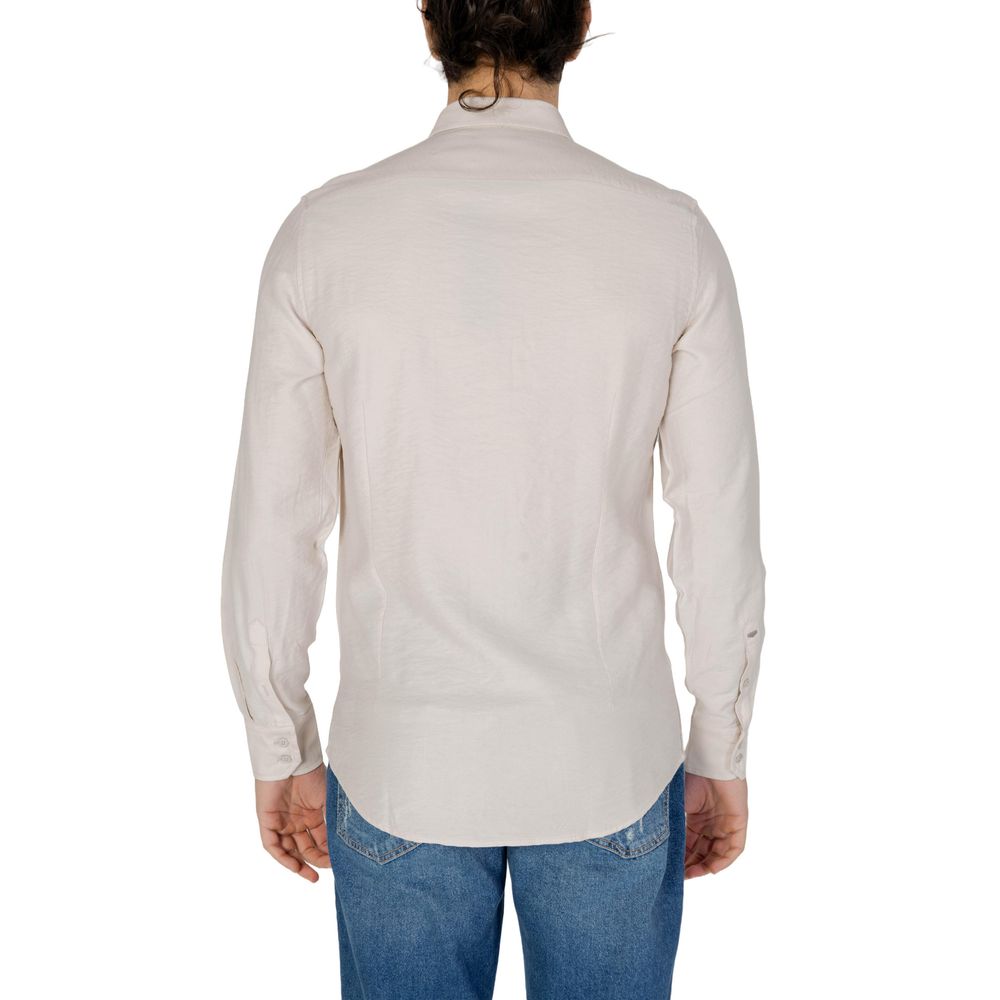 Antony Morato Beige Viscose Dress Shirt | Regal Royce