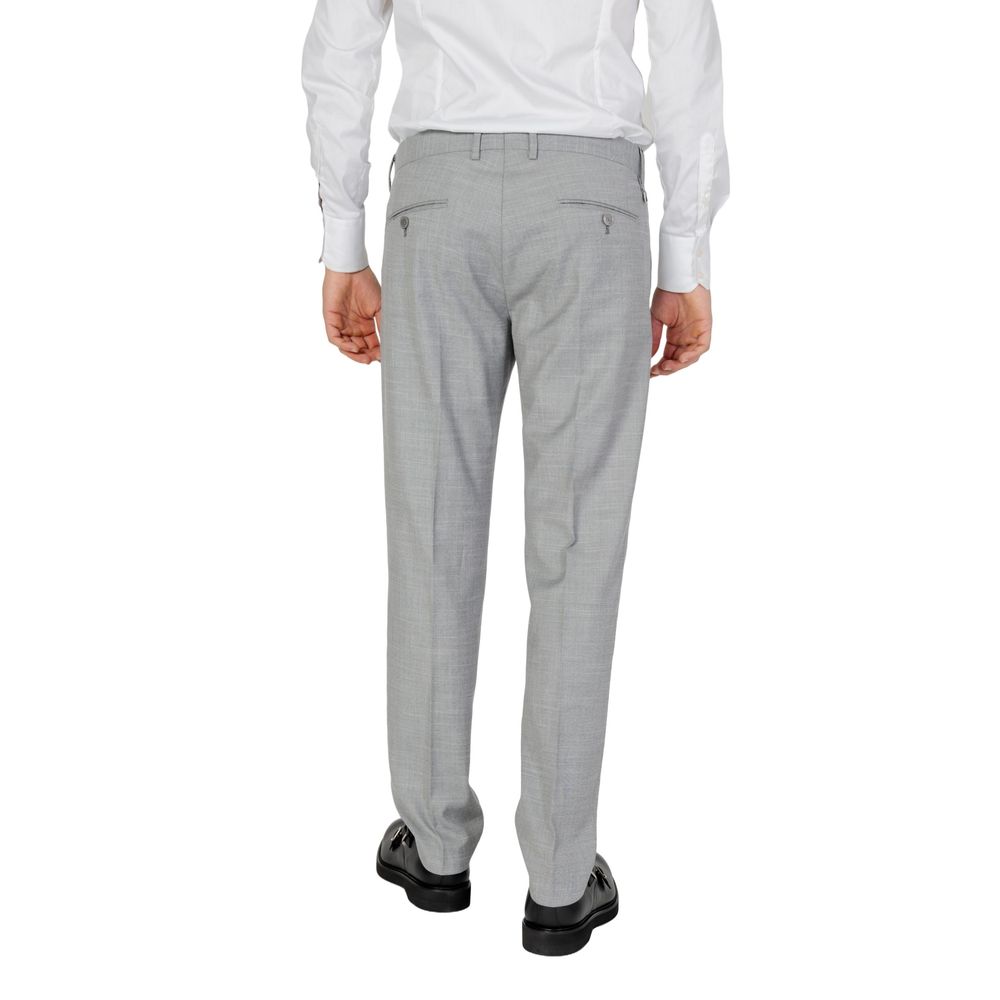 Antony Morato Gray Polyester Dress Pants | Regal Royce