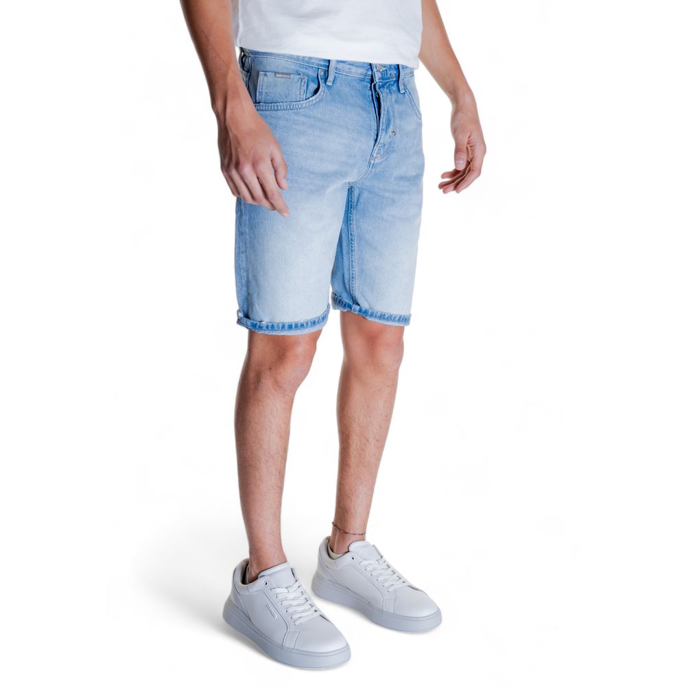 Antony Morato Light Blue Cotton Bermuda Shorts | Regal Royce