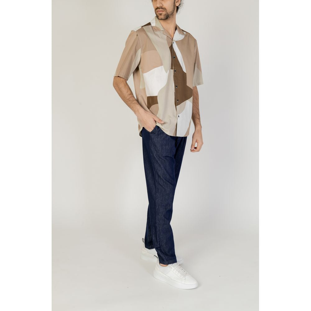 Only & Sons Brown Cotton Shortsleeve Shirt | Regal Royce