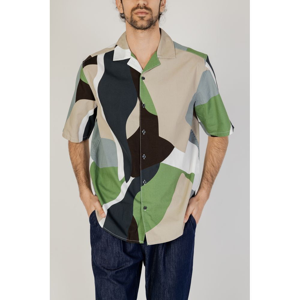 Only & Sons Green Cotton Shortsleeve Shirt | Regal Royce