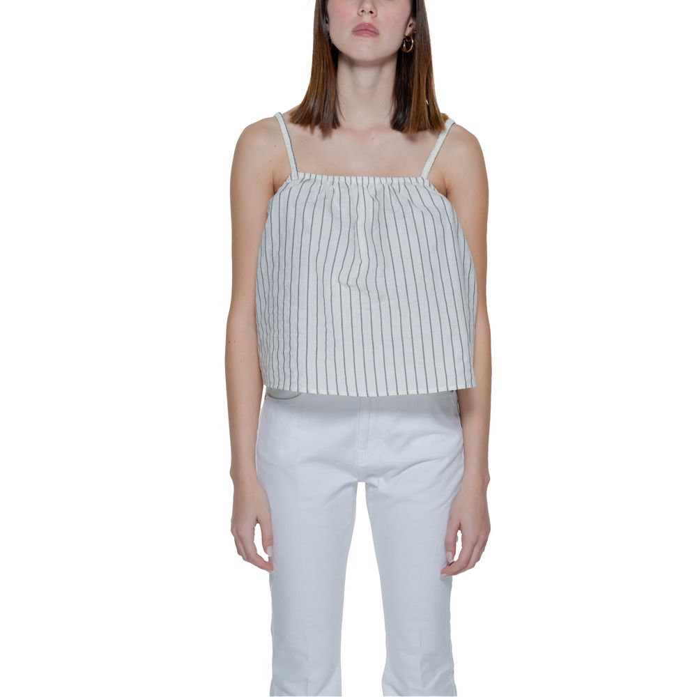 Vero Moda Beige Organic Cotton Tank Tops | Regal Royce