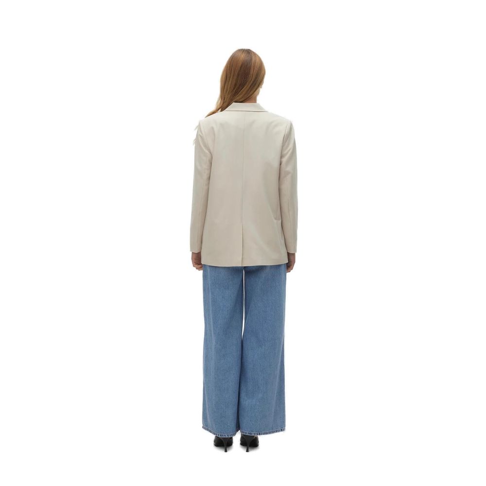 Vero Moda Beige Polyester Blazer | Regal Royce