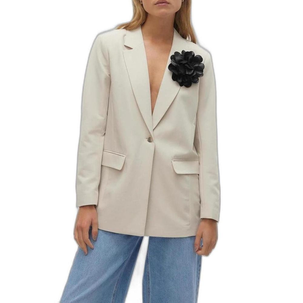 Vero Moda Beige Polyester Blazer | Regal Royce