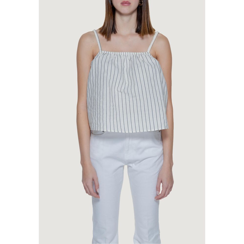 Vero Moda Beige Organic Cotton Tank Tops | Regal Royce