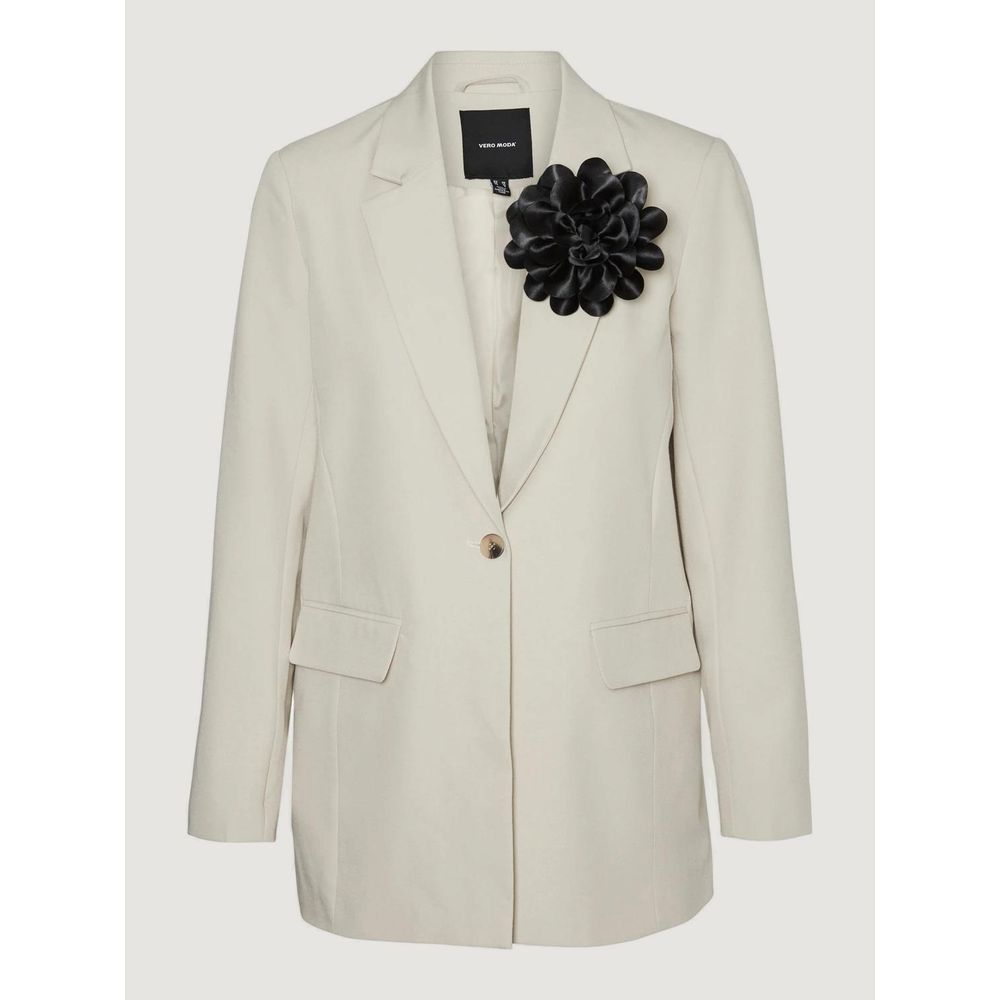 Vero Moda Beige Polyester Blazer | Regal Royce
