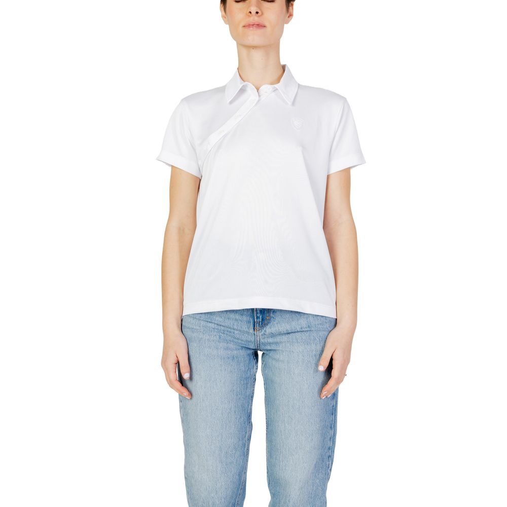 Blauer White Polyester T-Shirt | Regal Royce
