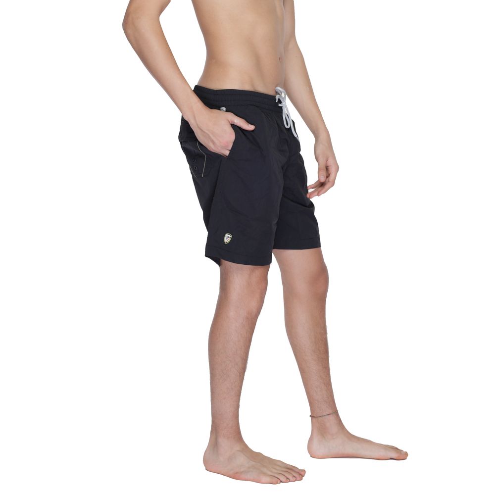 Blauer Black Polyamide Swim Shorts | Regal Royce