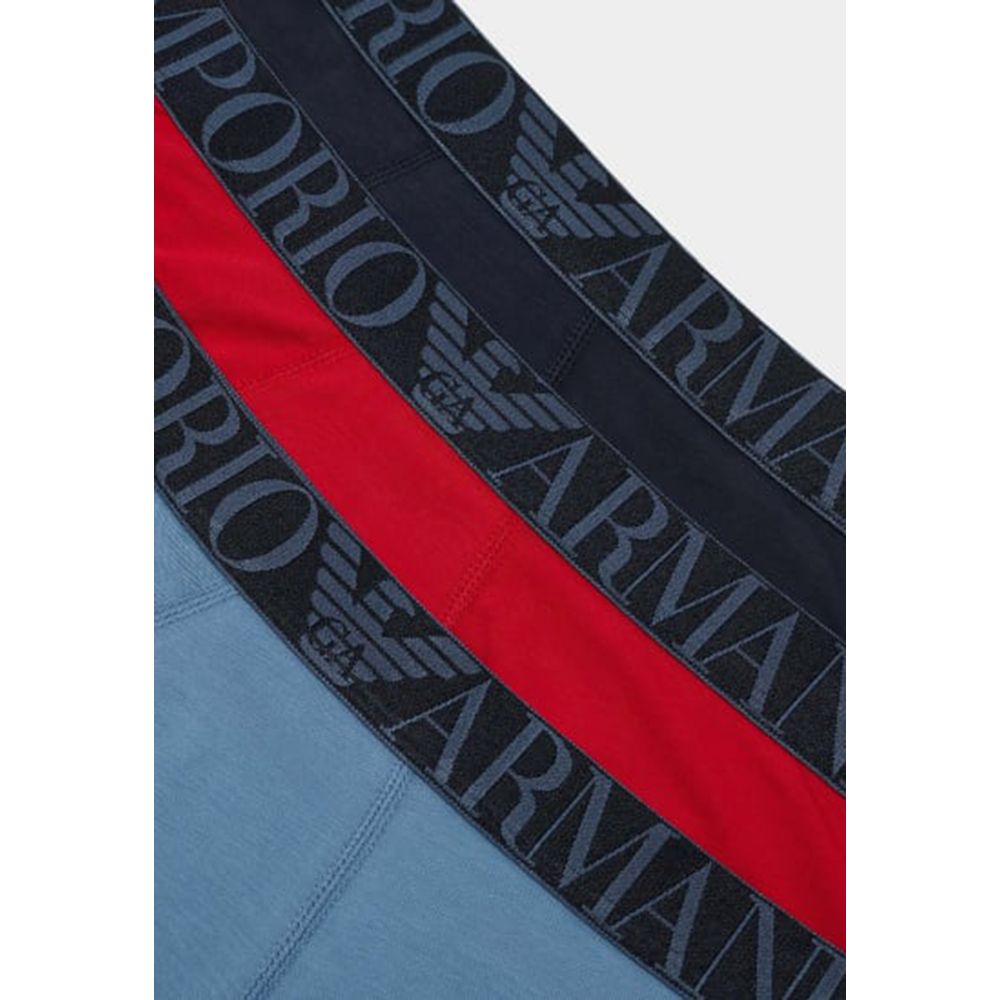 Emporio Armani Underwear Blue Cotton Briefs | Regal Royce