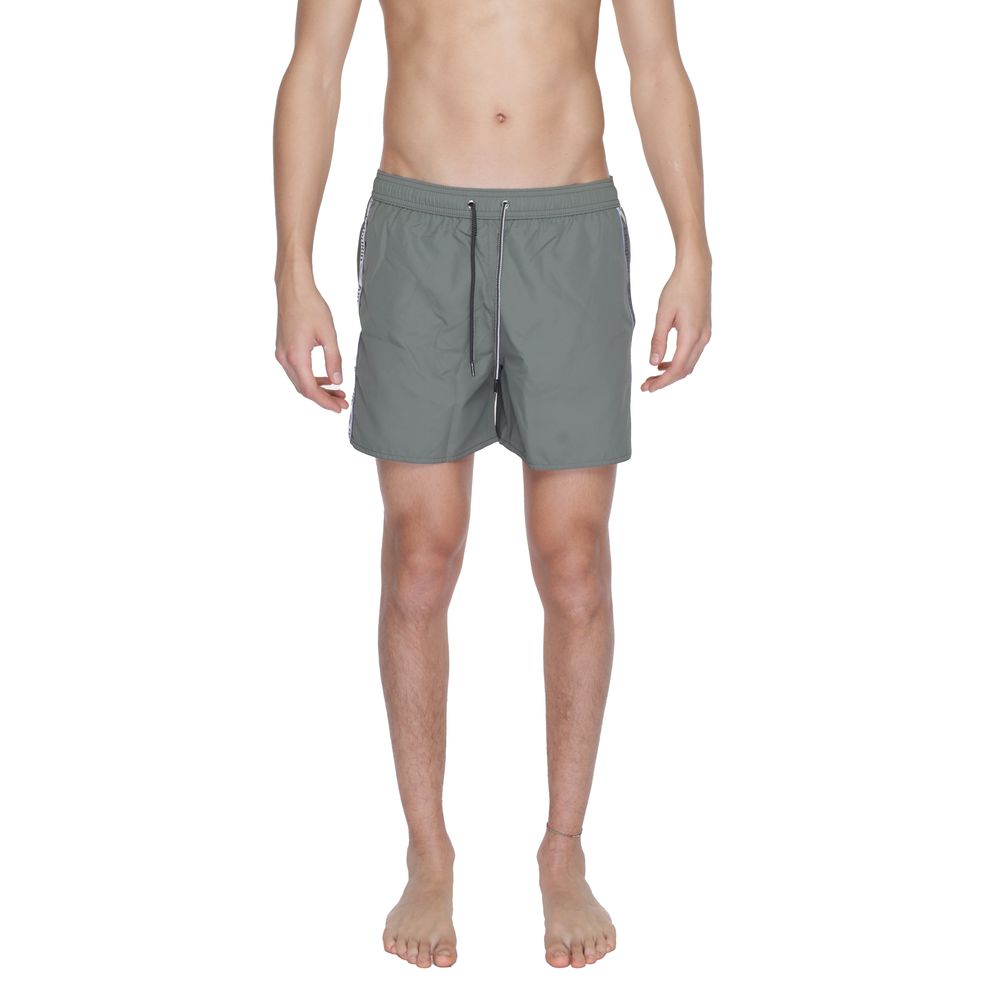 Emporio Armani Underwear Green Polyester Swim Shorts | Regal Royce