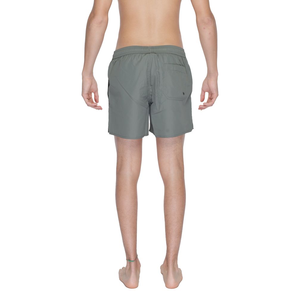 Emporio Armani Underwear Green Polyester Swim Shorts | Regal Royce