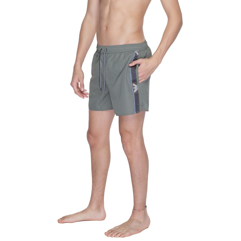Emporio Armani Underwear Green Polyester Swim Shorts | Regal Royce