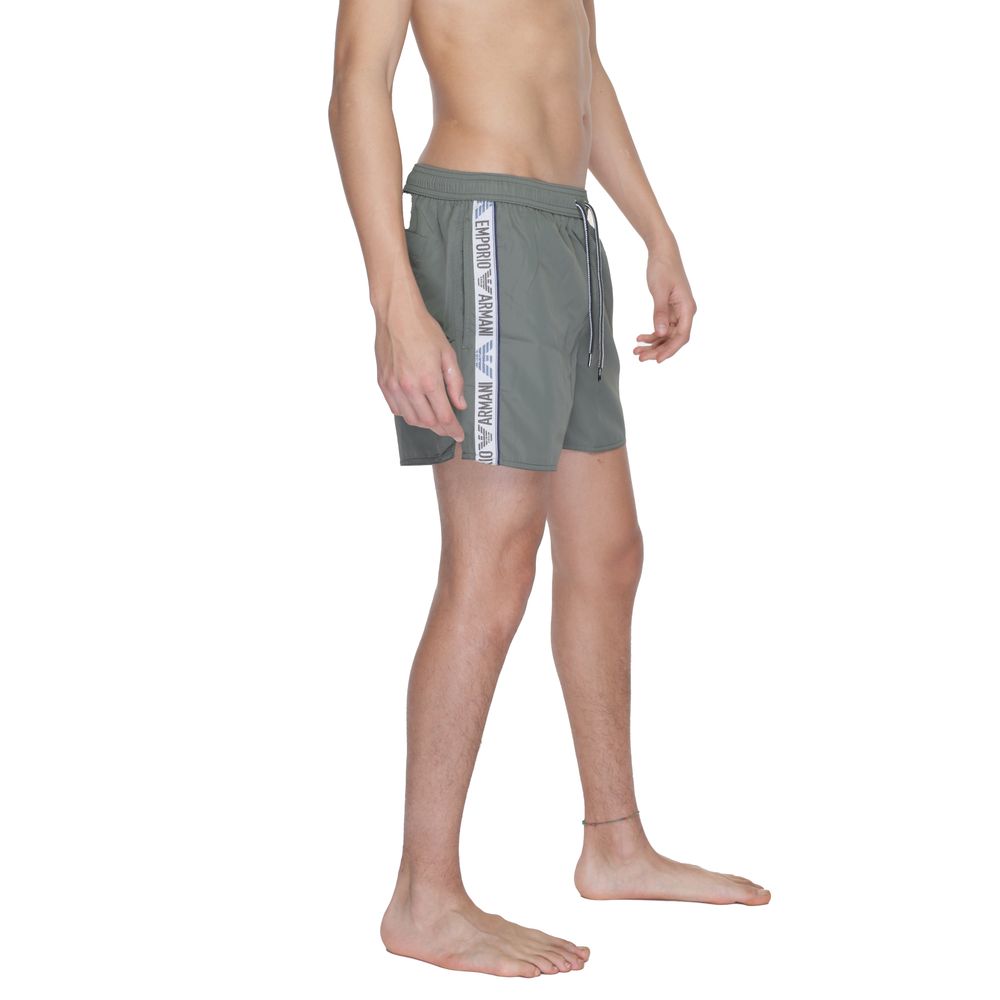 Emporio Armani Underwear Green Polyester Swim Shorts | Regal Royce