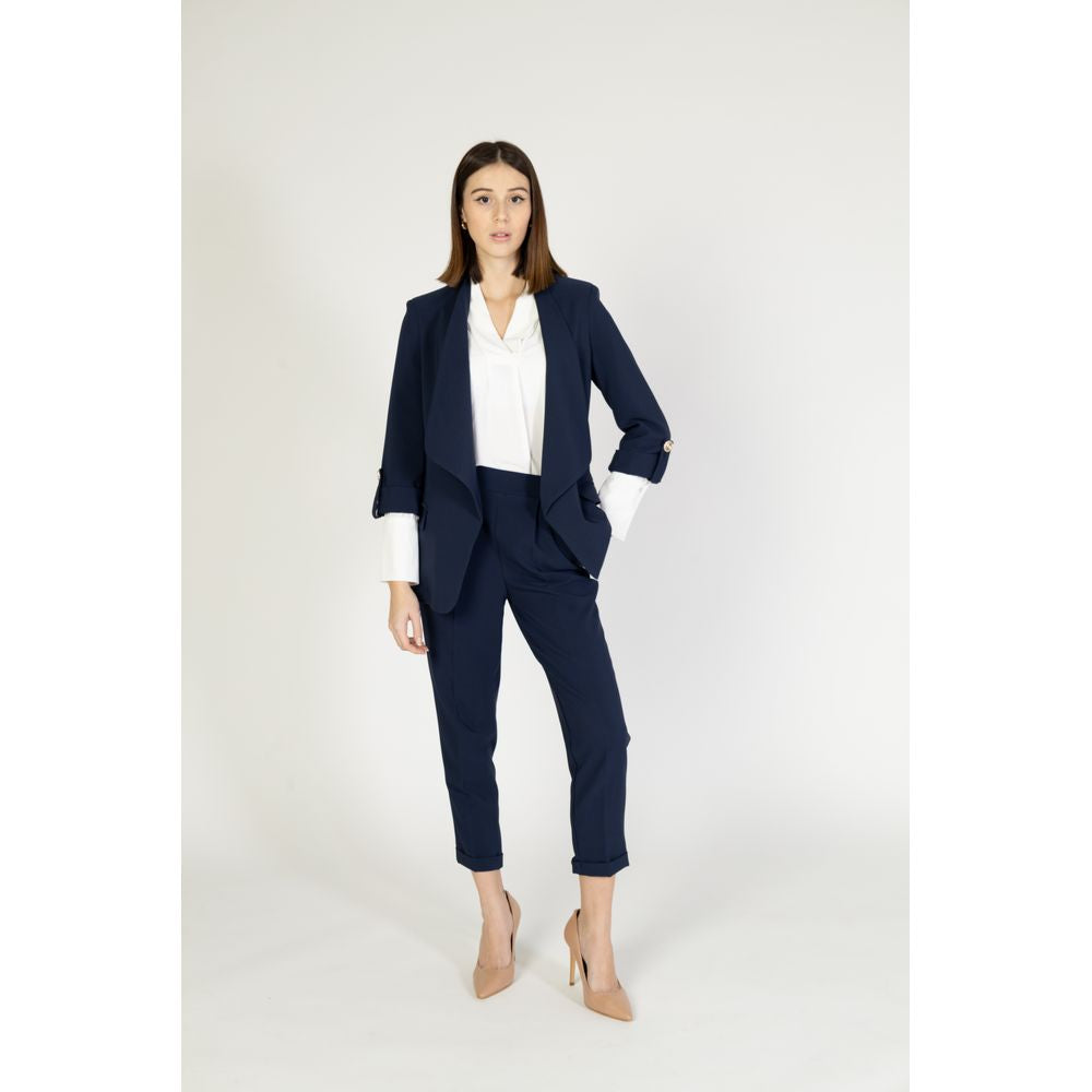 Rinascimento Blue Polyester Blazer | Regal Royce