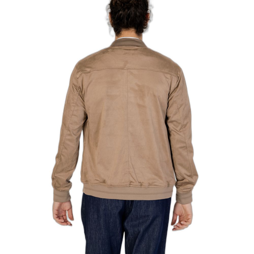 Hamaki-Ho Brown Polyester Bomber | Regal Royce