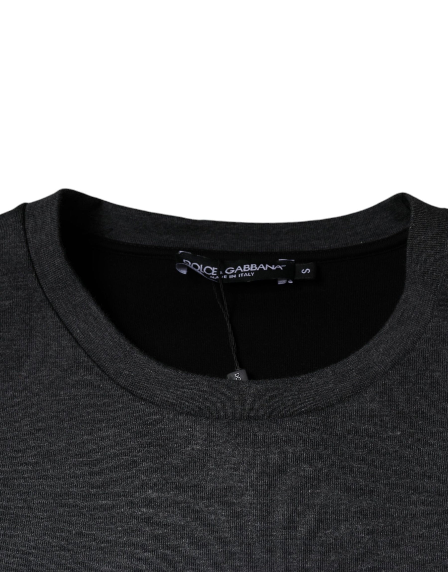 Dolce & Gabbana Dark Gray Camouflage Crew Neck T-shirt | Regal Royce