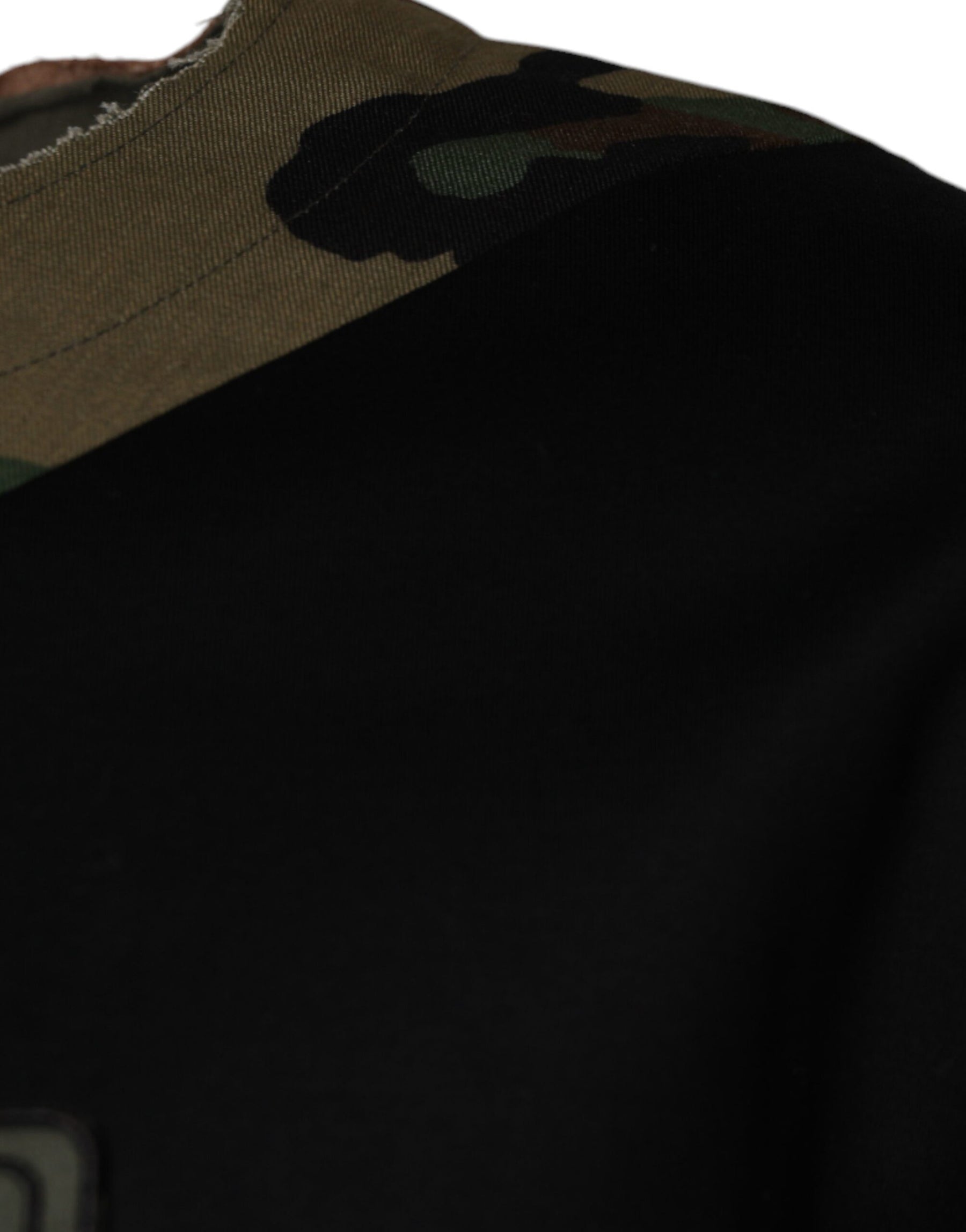 Dolce & Gabbana Multicolor Camouflage Cotton Round Neck T-shirt | Regal Royce