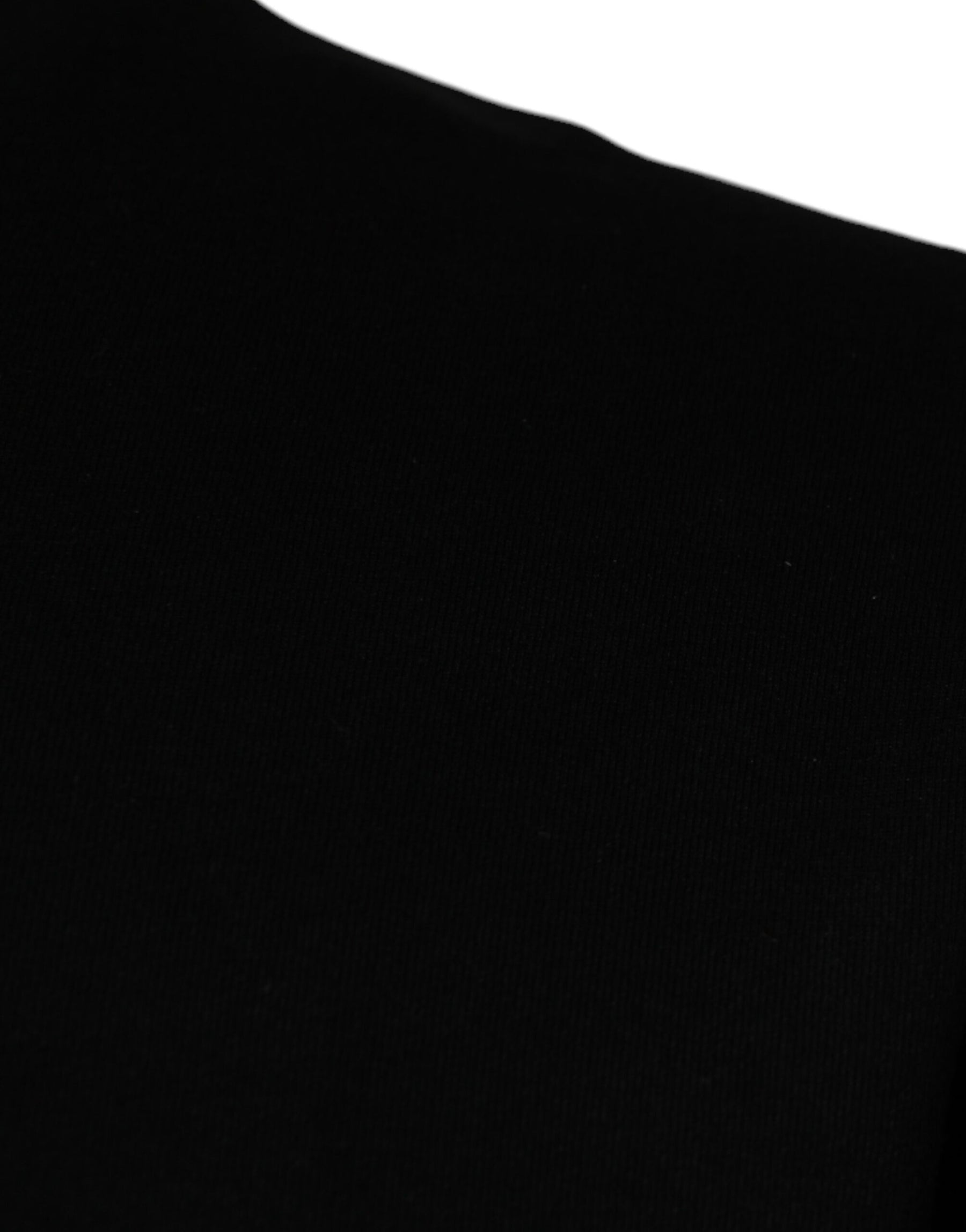 Dolce & Gabbana Black Leopard Cotton Short Sleeves T-shirt | Regal Royce