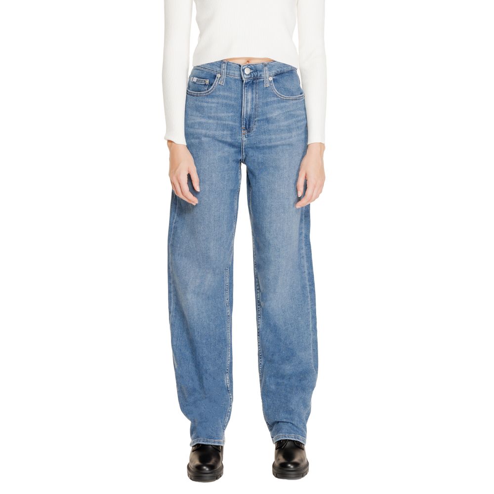 Calvin Klein Jeans Blue Cotton Relaxed Fit Jeans | Regal Royce