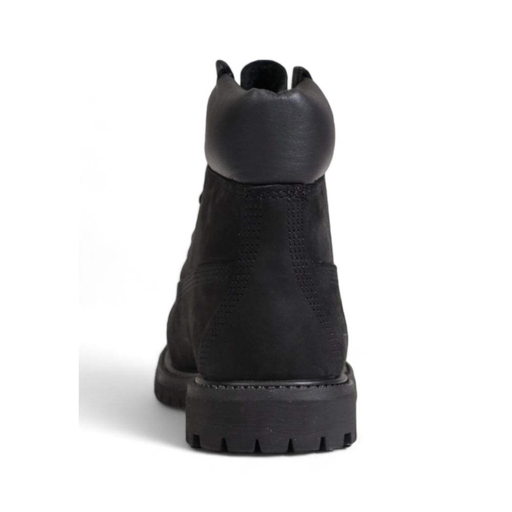 Timberland Black Recycled Leather Lace-Up Boots | Regal Royce