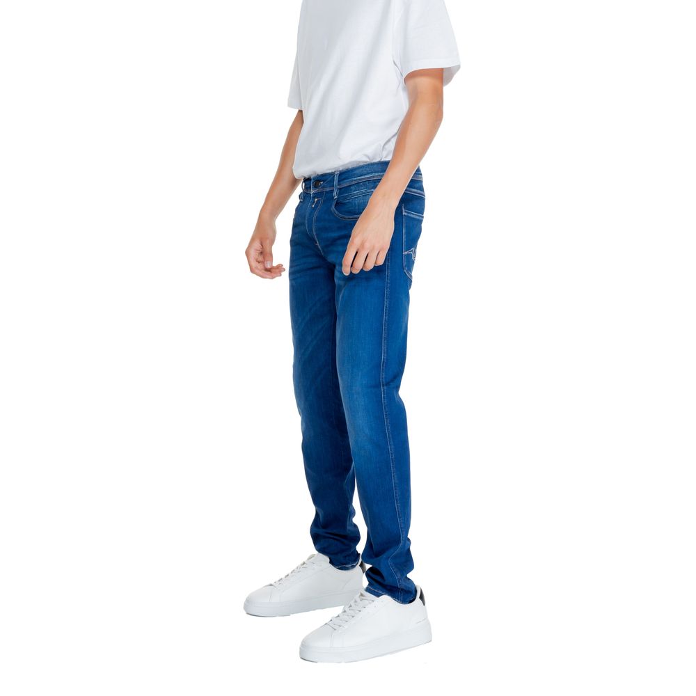 Replay Blue Cotton Relaxed Fit Jeans | Regal Royce