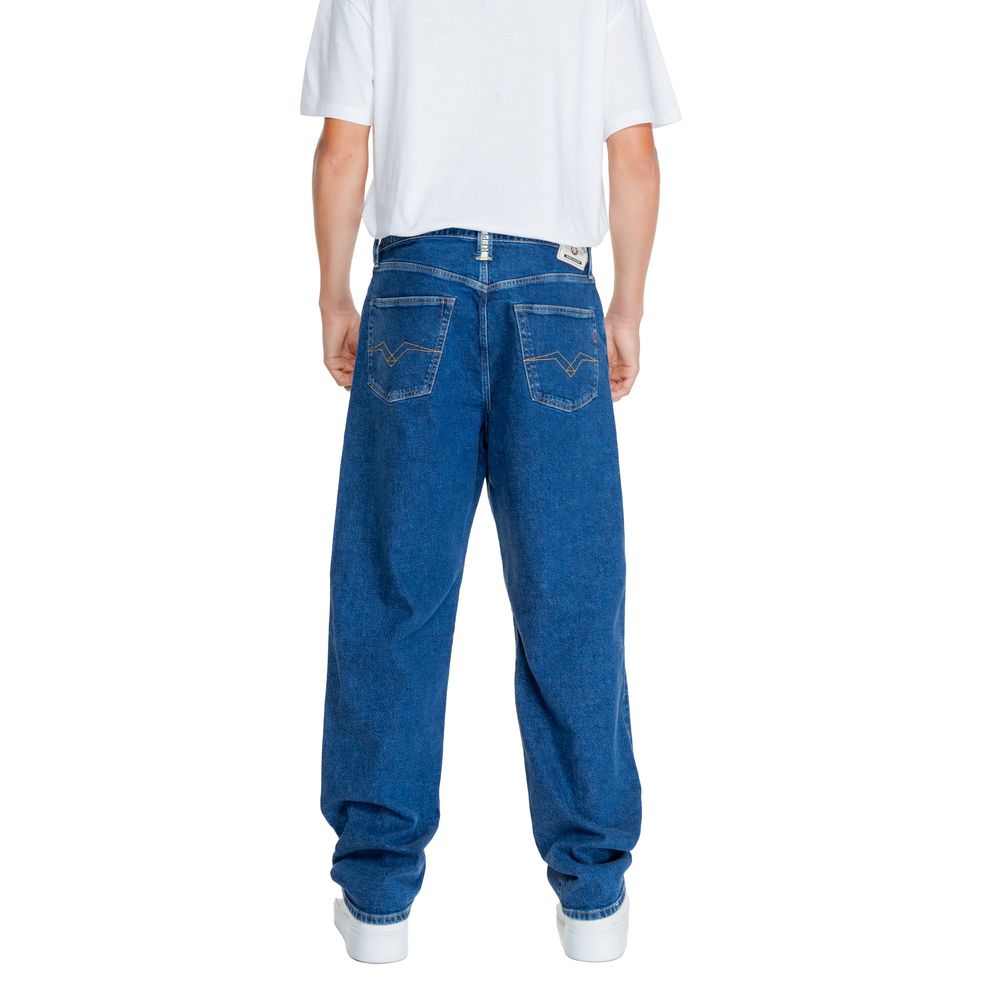 Replay Blue Cotton Relaxed Fit Jeans | Regal Royce