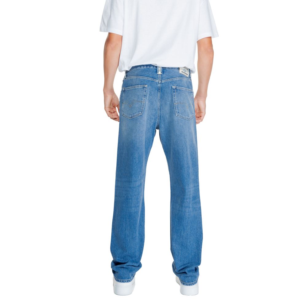 Replay Blue Cotton Relaxed Fit Jeans | Regal Royce