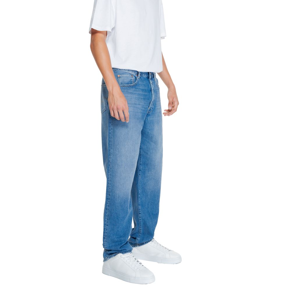 Replay Blue Cotton Relaxed Fit Jeans | Regal Royce