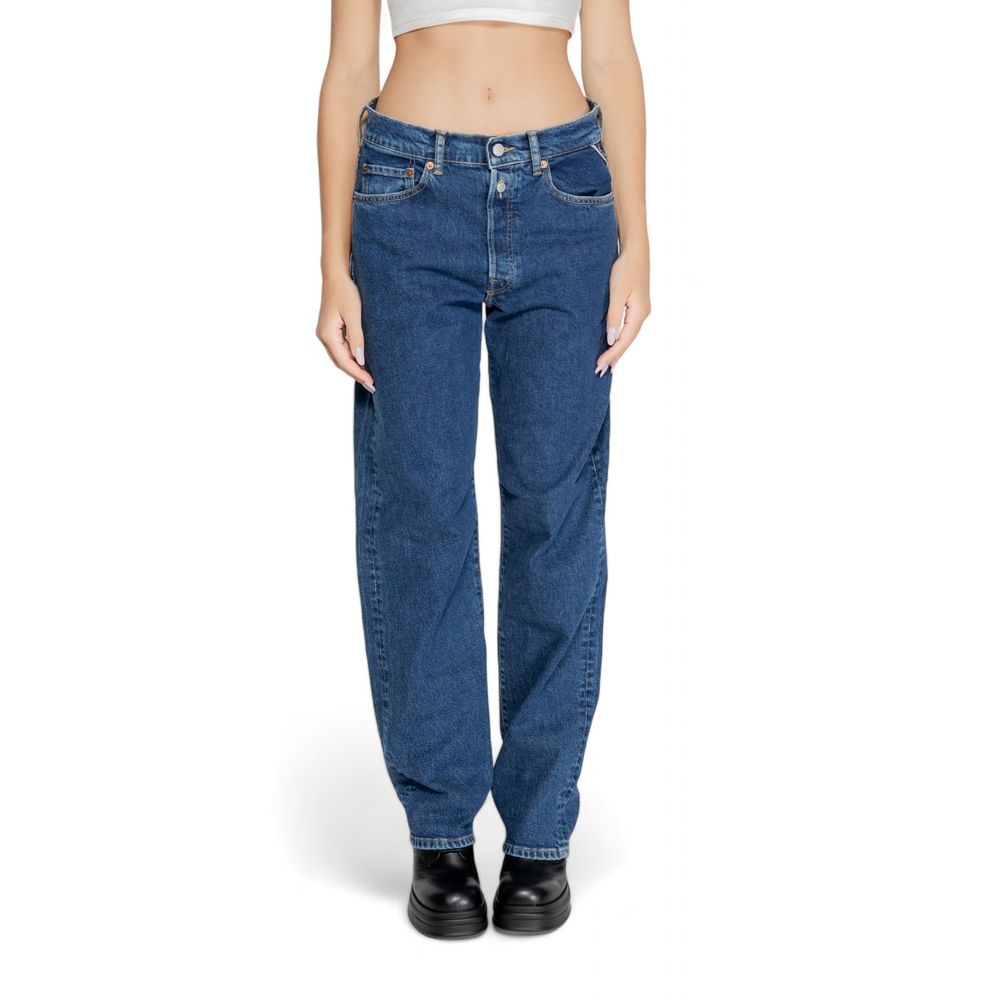 Replay Blue Cotton Mom Jeans | Regal Royce