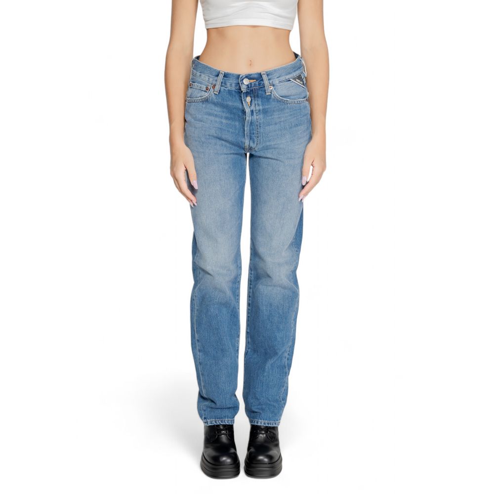 Replay Blue Cotton Mom Jeans | Regal Royce