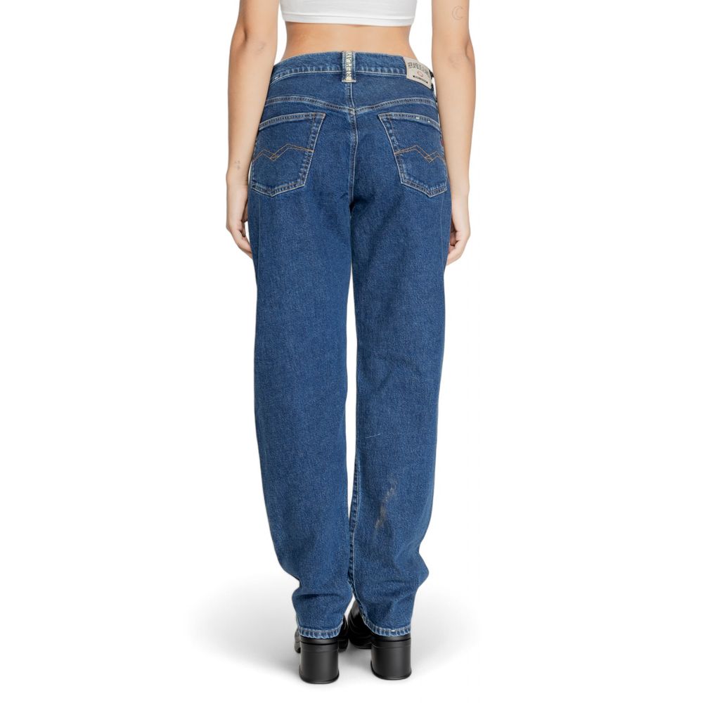 Replay Blue Cotton Mom Jeans | Regal Royce