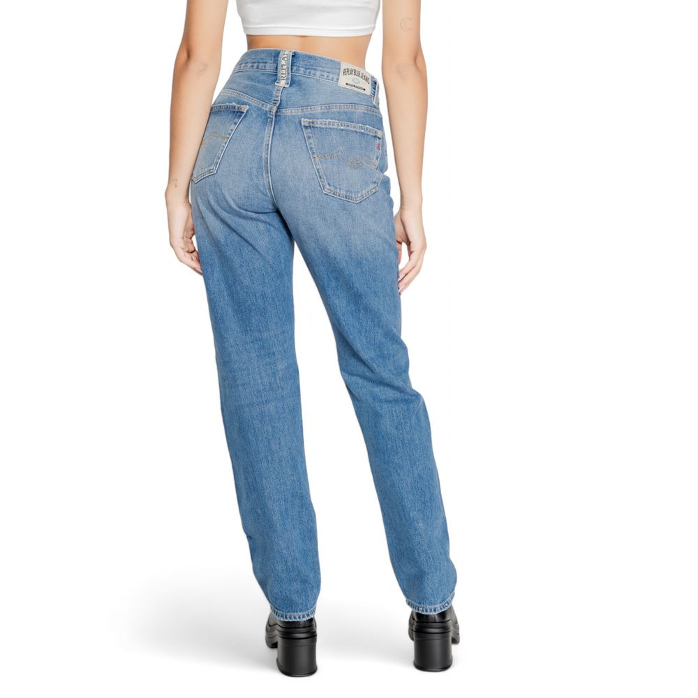 Replay Blue Cotton Mom Jeans | Regal Royce