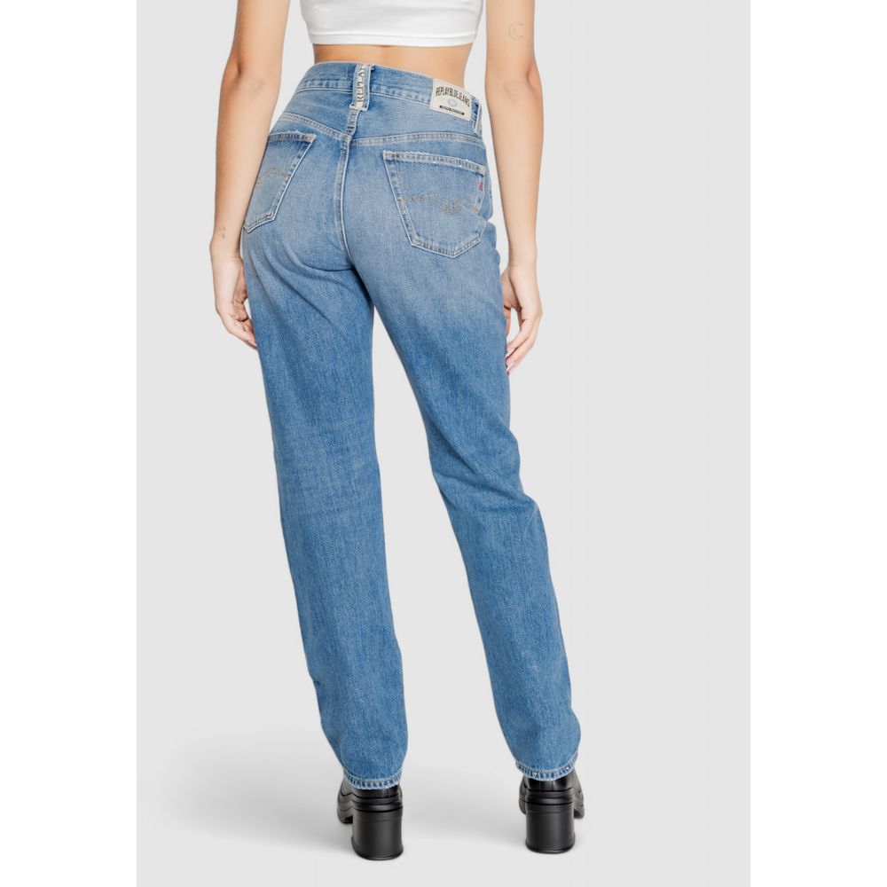 Replay Blue Cotton Mom Jeans | Regal Royce